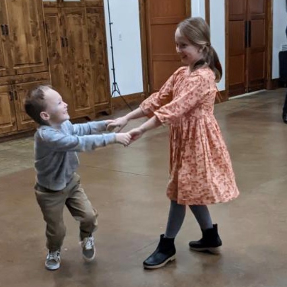 mabo Floral Orange Kids Dress